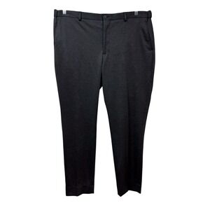 AWEARNESS Kenneth Cole Men's Slim Fit Stretch Dress Pants Charcoal Gray 40x30